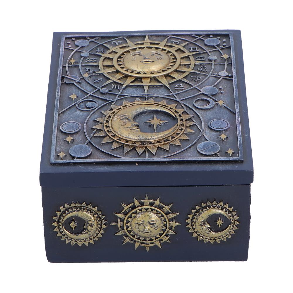 Nemesis Now Celestial Treasure Box, 5.8cm decorative storage box with celestial design and intricate details.